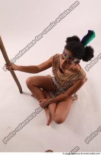 ANISE SITTING POSE WITH SPEAR